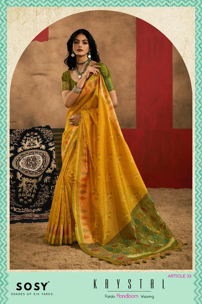 Krystal By Sosy Handloom Weaving Silk Sarees Suppliers In India